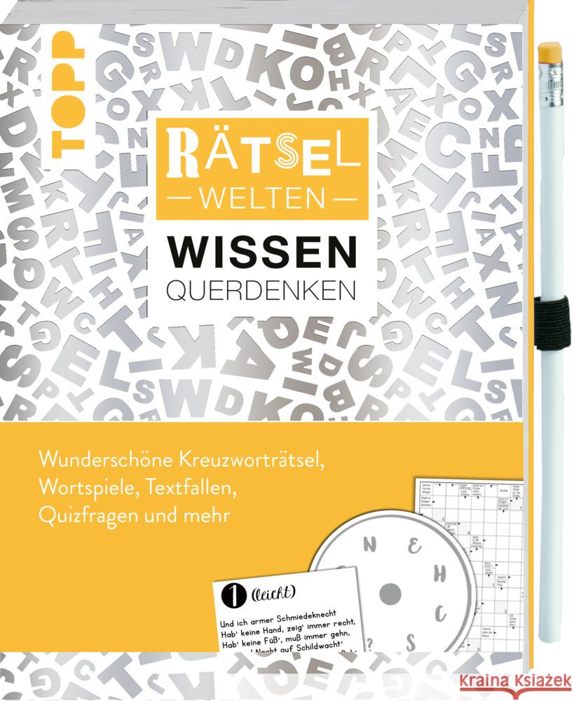 Rätselwelten - Rätseln, Wissen & Querdenken : Wunderschöne Kreuzworträtsel, Wortspiele, Textfallen, Quizfragen und mehr Heine, Stefan 9783772449444 Frech - książka