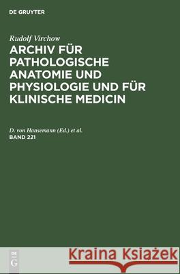 Rudolf Virchow: Archiv Für Pathologische Anatomie Und Physiologie Und Für Klinische Medicin. Band 221 D Von Hansemann, Johannes Orth, No Contributor 9783112386538 De Gruyter - książka