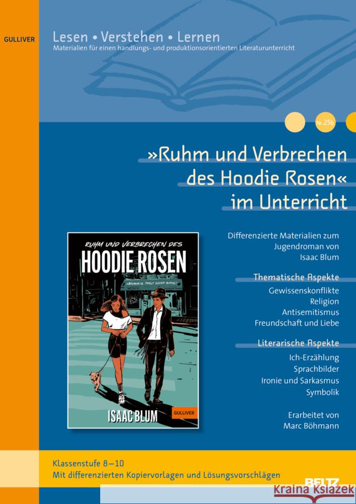 »Ruhm und Verbrechen des Hoodie Rosen« im Unterricht Böhmann, Marc 9783407824714 Beltz - książka