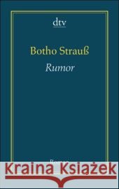 Rumor : Roman Strauß, Botho   9783423191258 DTV - książka
