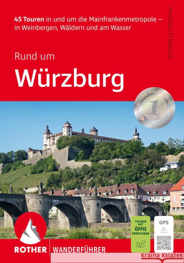 Rund um Würzburg Friedrich, Andreas 9783763314638 Bergverlag Rother - książka