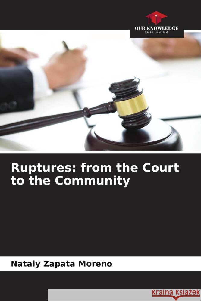 Ruptures: from the Court to the Community Zapata Moreno, Nataly 9786204596532 Our Knowledge Publishing - książka