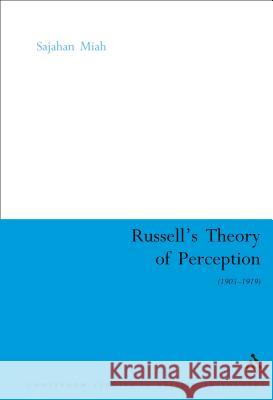 Russell's Theory of Perception Sajahan Miah 9780826480804  - książka