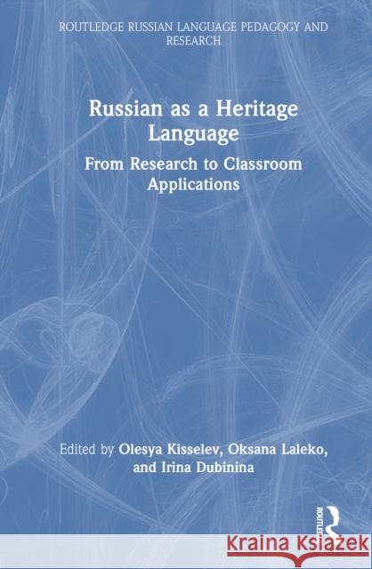 Russian as a Heritage Language  9781032461496 Taylor & Francis Ltd - książka