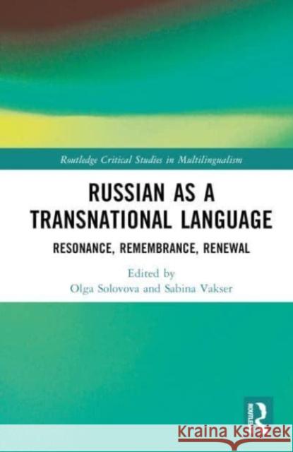 Russian as a Transnational Language  9780367510428 Taylor & Francis Ltd - książka