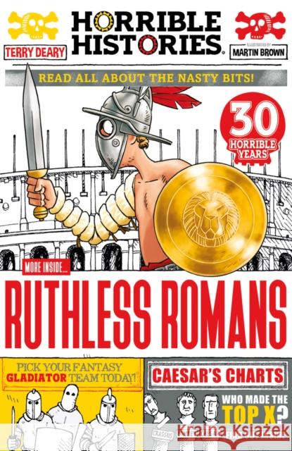 Ruthless Romans (newspaper edition) Terry Deary 9780702322921 Scholastic - książka