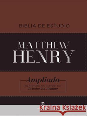 Rvr Biblia de Estudio Matthew Henry, Leathersoft, Clásica Henry, Matthew 9788482679235 Vida Publishers - książka