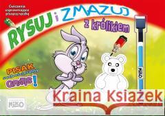 Rysuj i zmazuj z królikiem Wydawnictwo NIKO 9788366565494 Niko - książka