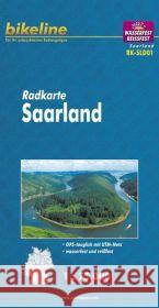 Saarland Cycle Map: 2013  9783850003223 Verlag Esterbauer - książka