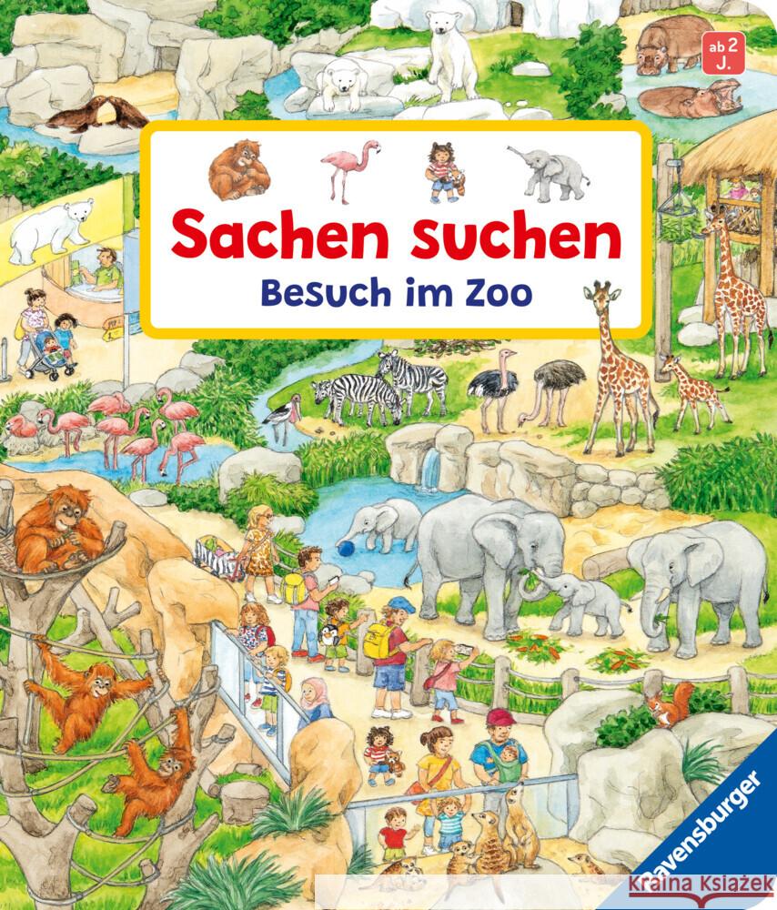 Sachen suchen: Besuch im Zoo Gernhäuser, Susanne 9783473420582 Ravensburger Verlag - książka
