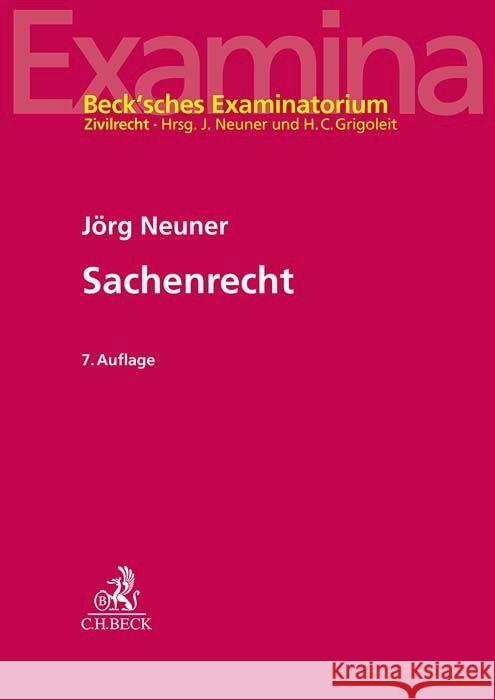 Sachenrecht Neuner, Jörg 9783406812033 Beck Juristischer Verlag - książka