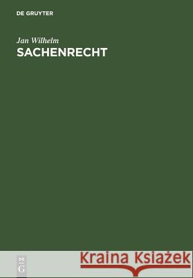 Sachenrecht Jan Wilhelm 9783899493252 De Gruyter - książka