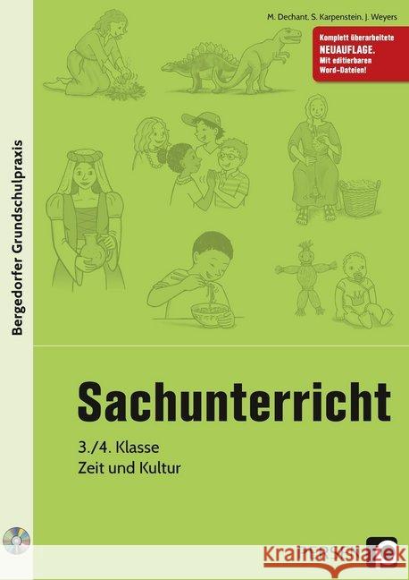 Sachunterricht, 3./4. Klasse, Zeit und Kultur, m. Audio-CD Dechant, Mona; Mallanao, Shyreen; Weyers, Joachim 9783403203483 Persen Verlag in der AAP Lehrerfachverlage Gm - książka