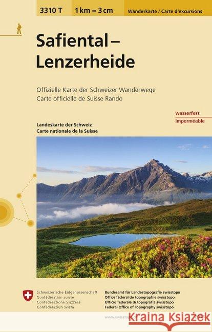 Safiental - Lenzerheide: 2022  9783302333106 Swisstopo, Switzerland - książka