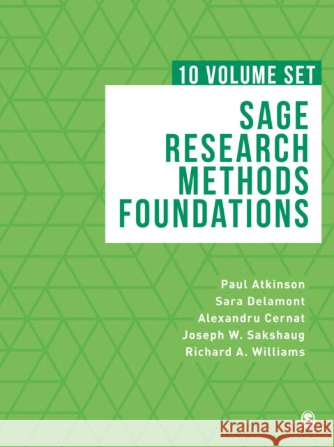 Sage Research Methods Foundations Paul Atkinson Sara Delamont Richard A. Williams 9781473965003 Sage Publications Ltd - książka