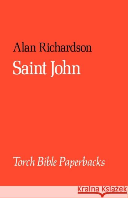 Saint John Alan Richardson 9780334008088 SCM Press - książka