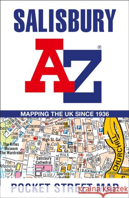 Salisbury A-Z Pocket Street Map A-Z maps 9780008560522 HarperCollins Publishers - książka