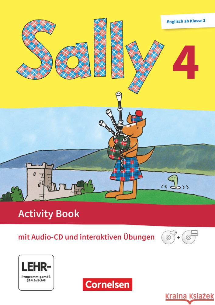 Sally - Englisch ab Klasse 3 - Allgemeine Ausgabe 2020 - 4. Schuljahr Activity Book mit interaktiven Übungen auf scook.de - Mit CD-ROM, Audio-CD und Portfolio-Heft  9783060849642 Cornelsen Verlag - książka