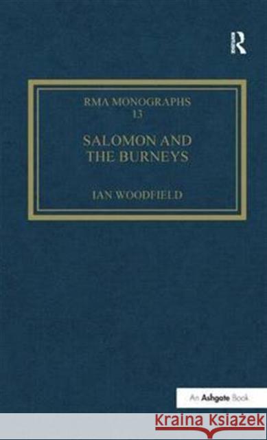 Salomon and the Burneys: Private Patronage and a Public Career Woodfield, Ian 9780754636120 Ashgate Publishing Limited - książka