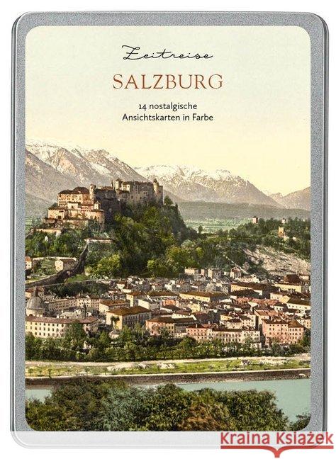 Salzburg : 14 nostalgische Ansichtskarten in Farbe  4251517503065 Paper Moon - książka