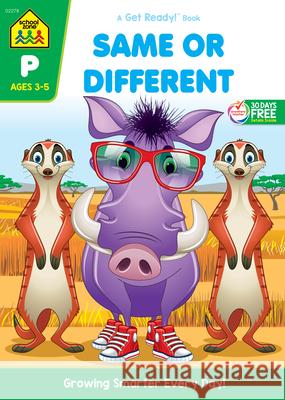 Same or Different Barbara Gregorich 9781589473560 School Zone Publishing Company - książka
