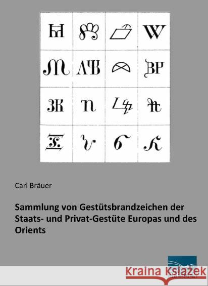 Sammlung von Gestütsbrandzeichen der Staats- und Privat-Gestüte Europas und des Orients Bräuer, Carl 9783961690022 Fachbuchverlag-Dresden - książka