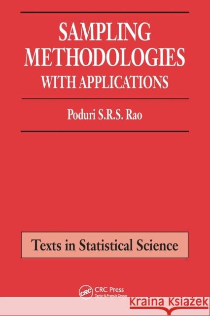Sampling Methodologies with Applications Poduri S. R. S. Rao William C. Miller 9781584882145 Chapman & Hall/CRC - książka