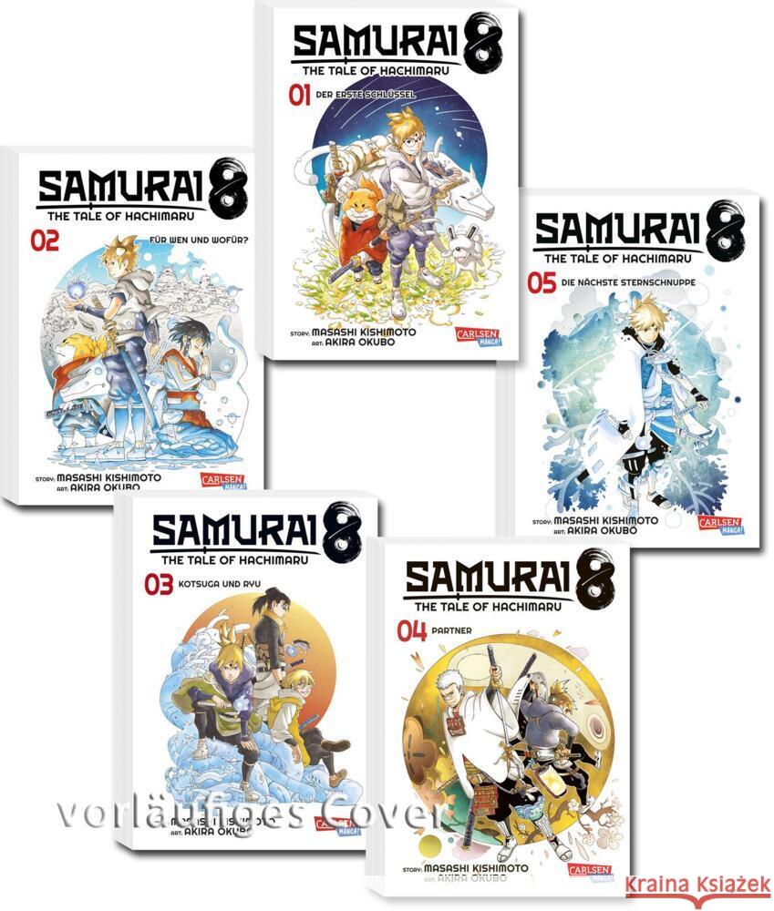 Samurai8 Komplettpack 1-5 Kishimoto, Masashi, Okubo, Akira 9783551027504 Carlsen - książka