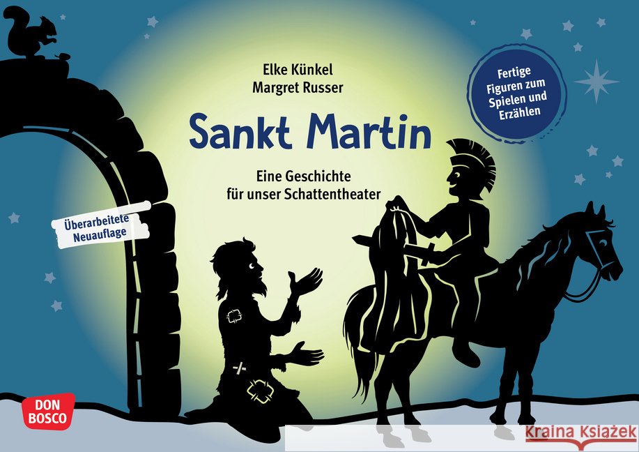 Sankt Martin. Eine Geschichte für unser Schattentheater, m. 1 Beilage Künkel, Elke 4260694921791 Don Bosco Medien - książka