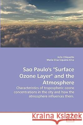 Sao Paulo's Surface Ozone Layer and the Atmosphere Julio Chiquetto, Maria Elisa Siqueira Silva 9783639267235 VDM Verlag - książka