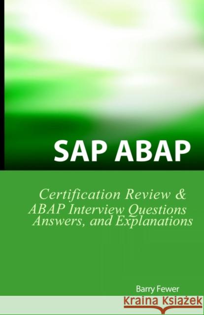 SAP ABAP Certification Review: SAP ABAP Interview Questions, Answers, and Explanations Fewer, Barry 9781933804064 Equity Press - książka