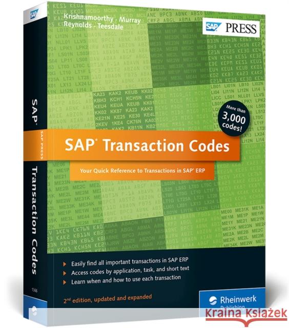 SAP Transaction Codes Peter Teesdale 9781493213665 Rheinwerk Verlag - książka