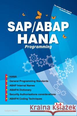 Sap/ABAP Hana Programming Sudipta Malakar Na 9789387284289 Bpb Publication - książka