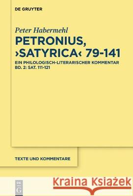 Sat. 111-118 Habermehl, Peter 9783110191097 de Gruyter - książka