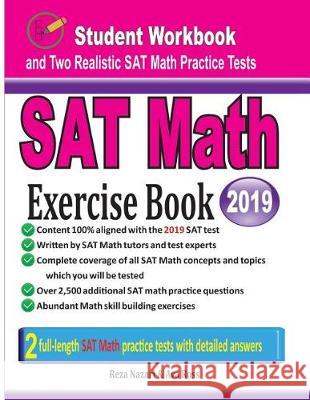 SAT Math Exercise Book: Student Workbook and Two Realistic SAT Math Tests Reza Nazari Ava Ross 9781970036657 Effortless Math Education - książka