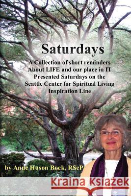 Saturdays Anne Huson Bock 9781537742878 Createspace Independent Publishing Platform - książka