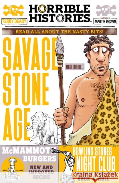 Savage Stone Age (newspaper edition) Terry Deary 9780702319105 Scholastic - książka