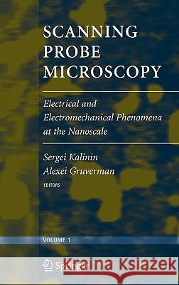 Scanning Probe Microscopy: Electrical and Electromechanical Phenomena at the Nanoscale Kalinin, Sergei V. 9780387286679 Springer - książka