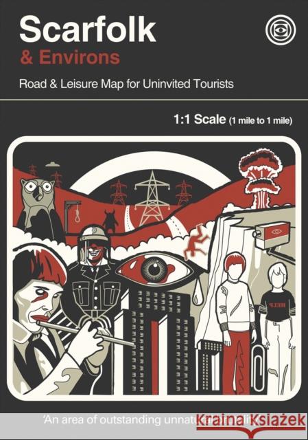 Scarfolk & Environs: Road & Leisure Map for Uninvited Tourists Herb Lester Associates 9781838216702 Herb Lester Associates Ltd - książka