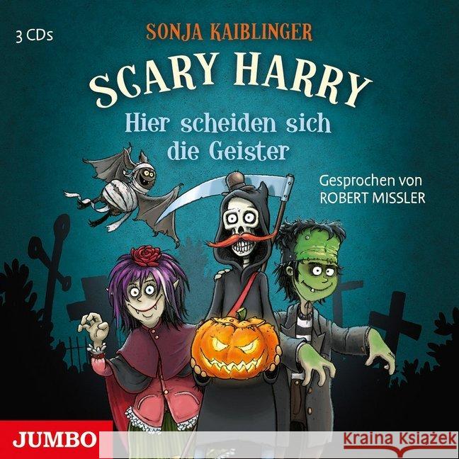 Scary Harry - Hier scheiden sich die Geister, 3 Audio-CDs : Lesung Kaiblinger, Sonja 9783833736179 Jumbo Neue Medien - książka