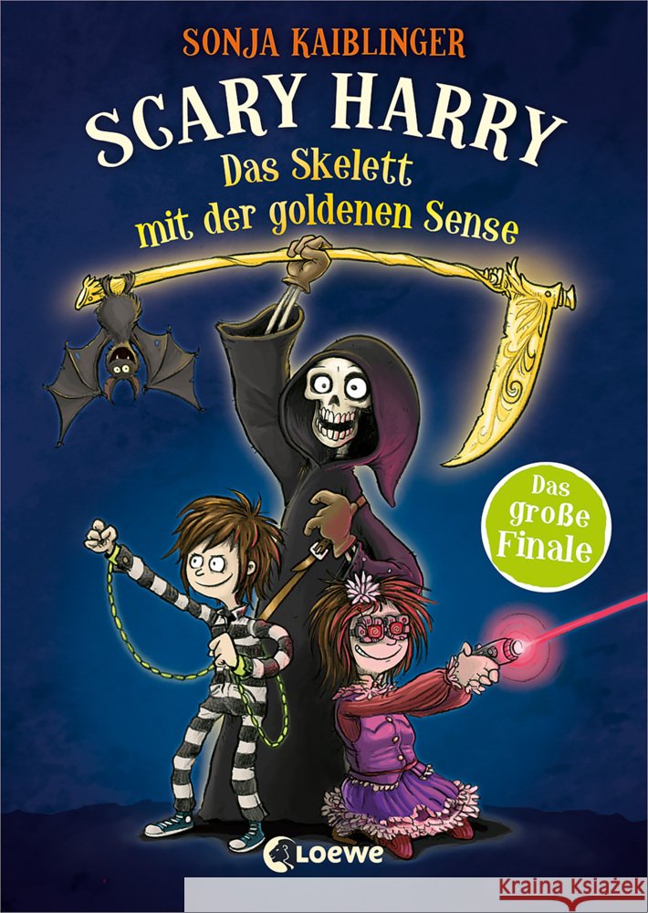Scary Harry (Band 9) - Das Skelett mit der goldenen Sense Kaiblinger, Sonja 9783785589090 Loewe - książka