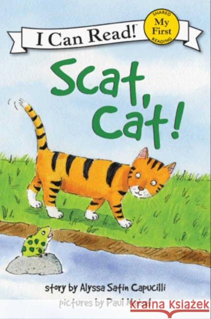 Scat, Cat! Alyssa Satin Capucilli Paul Meisel 9780061177569 HarperCollins - książka