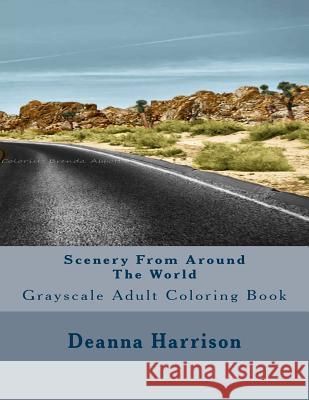 Scenery From Around The World: Grayscale Adult Coloring Book Abbott, Brenda 9781546793663 Createspace Independent Publishing Platform - książka