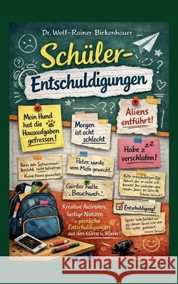 Sch?ler-Entschuldigungen: Kreative Ausreden, lustige Notizen und peinliche Entschuldigungen aus den 60ern bis 80ern Wolf-Rainer Birkenhauer 9783695728350 Bod - Books on Demand - książka