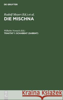 Schabbat (Sabbat) Wilhelm Nowack 9783111181448 De Gruyter - książka