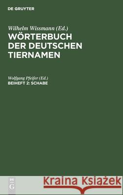 Schabe Wolfgang Pfeifer, No Contributor 9783112572771 De Gruyter - książka