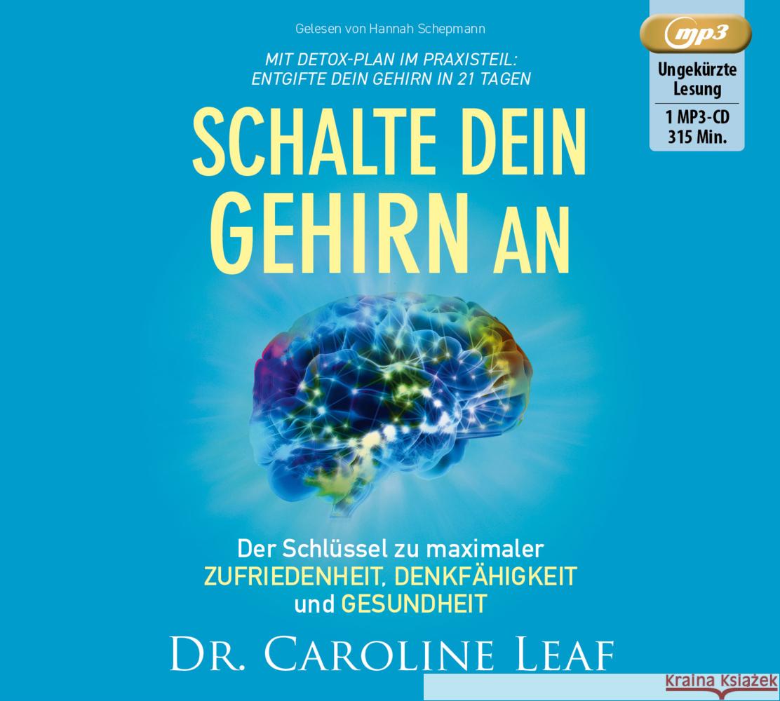 Schalte dein Gehirn an, Audio-CD, MP3 Leaf, Dr. Caroline 9783959331654 Grace today Verlag - książka