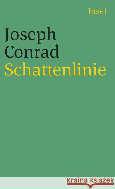 Schattenlinie Conrad, Joseph Piontek, Heinz  9783458342342 Insel, Frankfurt - książka