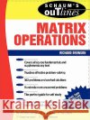 Schaum's Outline of Matrix Operations Richard Bronson 9780070079786 McGraw-Hill Companies