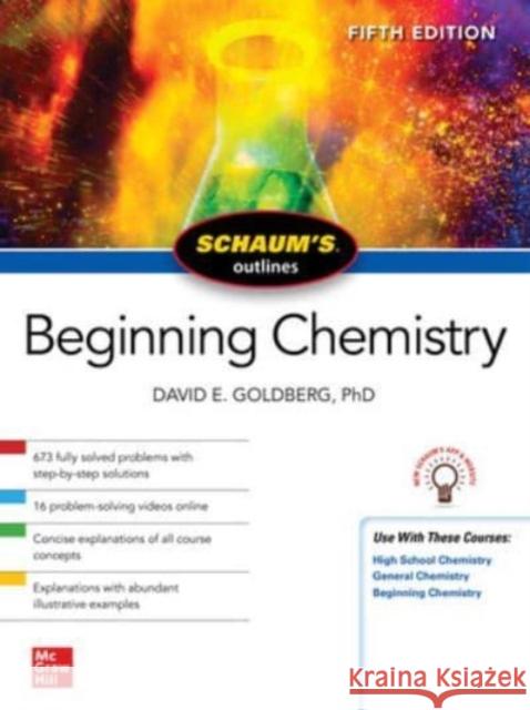Schaum's Outline of Beginning Chemistry, Fifth Edition David Goldberg 9781265492892 McGraw-Hill Education - książka